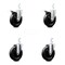 Service Caster 5 Inch Soft Rubber Swivel 3/4 Inch Square Stem Caster Total Lock Brakes, 2PK SCC-SQTTL20S514-SRS-34-2-S-2 - alternate 4